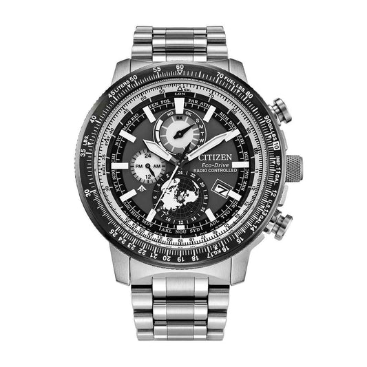 Citizen Men's Promaster Geo Trekker Eco-Drive Stainless Steel Watch with Gray Dial