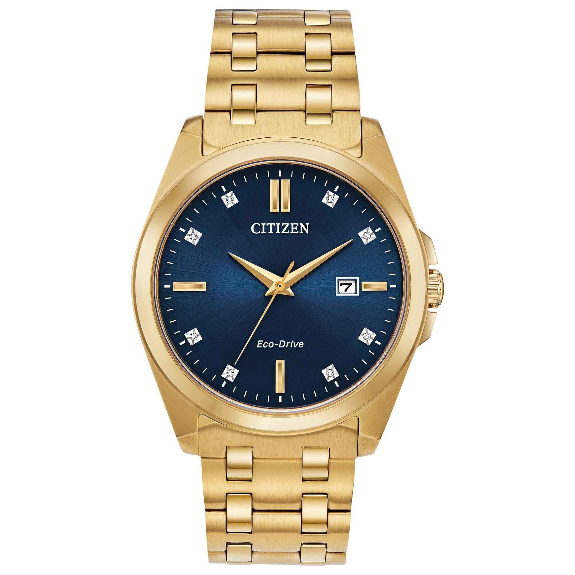 Citizen Men's Corso Gold-Tone Stainless Steel Watch With Azure Blue Dial