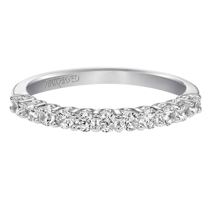 ArtCarved Classic 1/2 ct. tw. Diamond Wedding Band in 14K White Gold