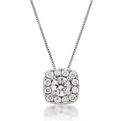 Adamante 1 ct. tw. Lab-Grown Diamond Pendant in 14K White Gold