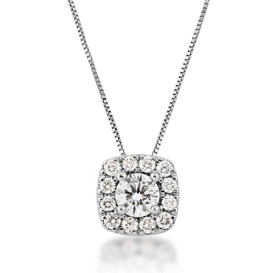 Adamante 1 ct. tw. Lab-Grown Diamond Pendant in 14K White Gold