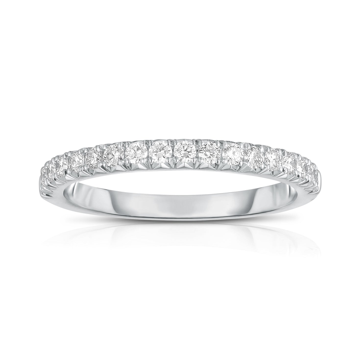 Brilliantly Yours 1/3 ct. tw. Round Diamond Wedding Band in 14K White Gold