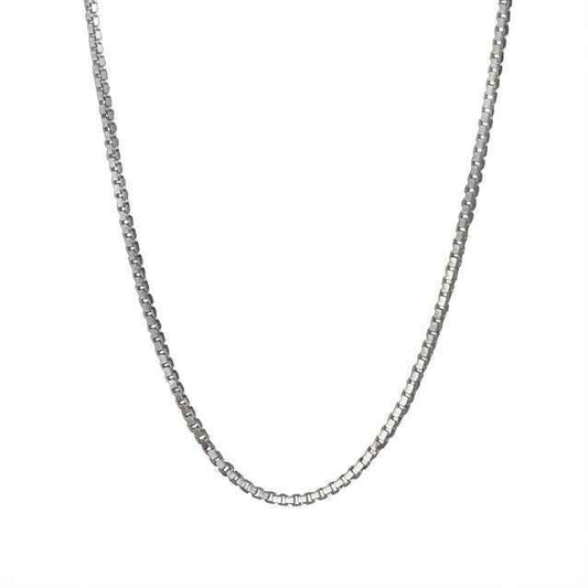 1.3MM 30-inch Box Chain in Sterling Silver