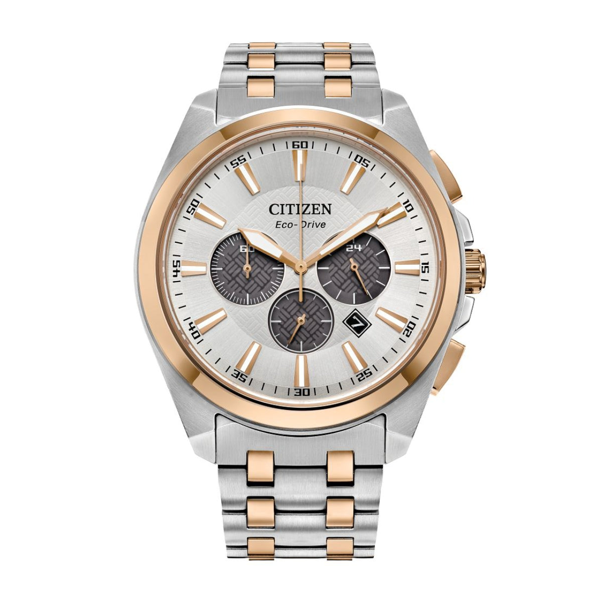 Citizen Men's Classic Peyten Two-Tone Stainless Steel Watch with Silver Dial