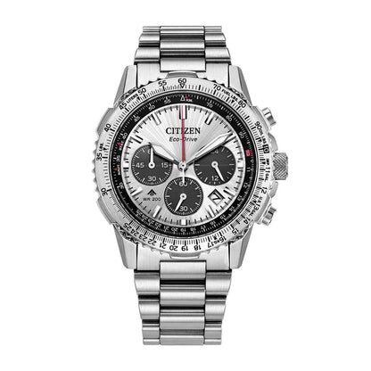 Citizen Men's Promaster Navihawk Stainless Steel Watch with Silver Dial