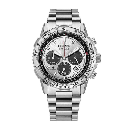 Citizen Men's Promaster Navihawk Stainless Steel Watch with Silver Dial