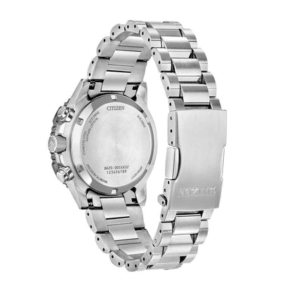 Citizen Men's Promaster Navihawk Stainless Steel Watch with Salmon Dial front view