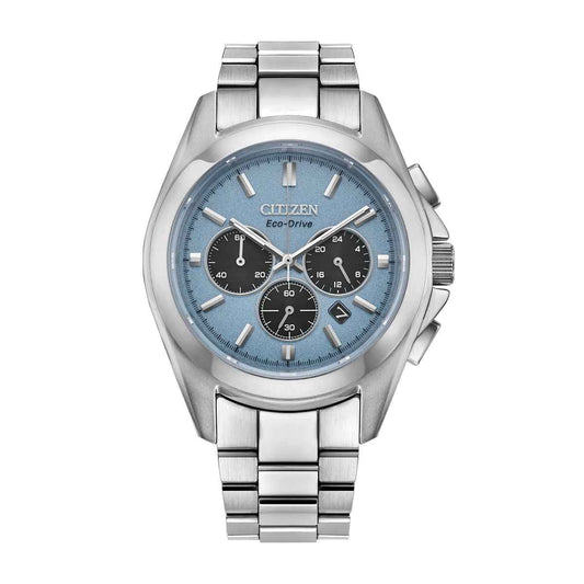 Citizen Men's Sport Luxury Eco-Drive Stainless Steel Watch with Blue Dial (2)