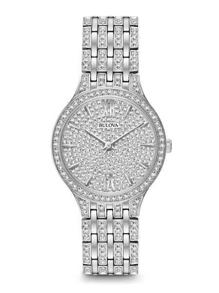 Bulova Crystal Collection Ladies' Watch in Stainless Steel