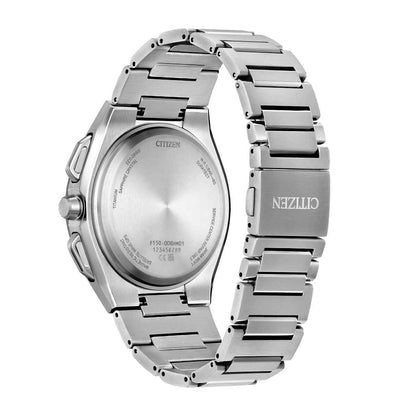 Citizen Men's Satellite Wave X Eco-Drive Titanium Watch with Blue Dial front view