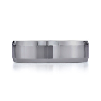 BENCHMARK Mens 7MM Tungsten Wedding Band with Beveled Edge