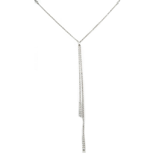 1/5 ct. tw. Diamond Lariat Necklace in 10K white gold