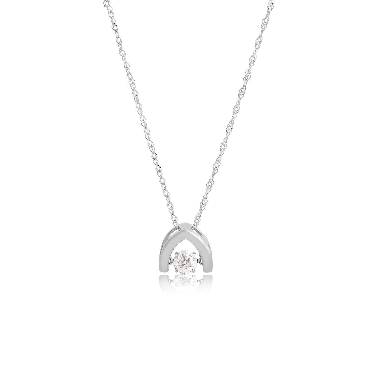 Noventa 1/4 ct. tw. Twinkling Diamond Pendant in 10k White Gold