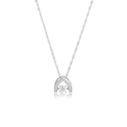 Noventa 1/4 ct. tw. Twinkling Diamond Pendant in 10k White Gold