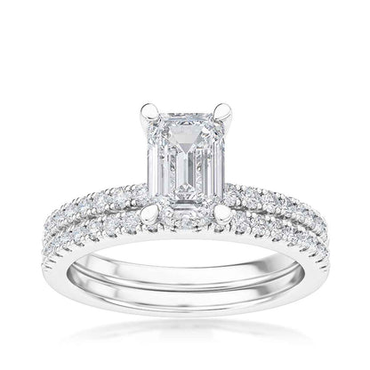 Adamante 1-3/4 ct. tw. Lab-Grown Diamond Wedding Set in 14K White Gold (3)