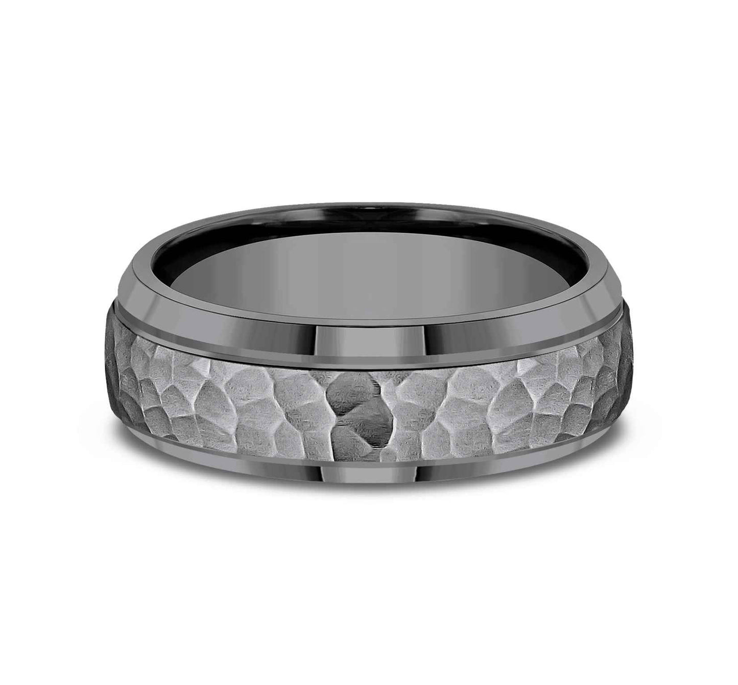 Benchmark Men's Comfort-Fit Designed Wedding Band in Tantalum
