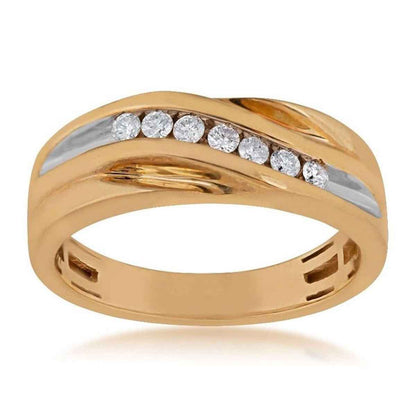 1/4 ct. tw. Men's Diamond Wedding Band in 10K Yellow Gold (2)