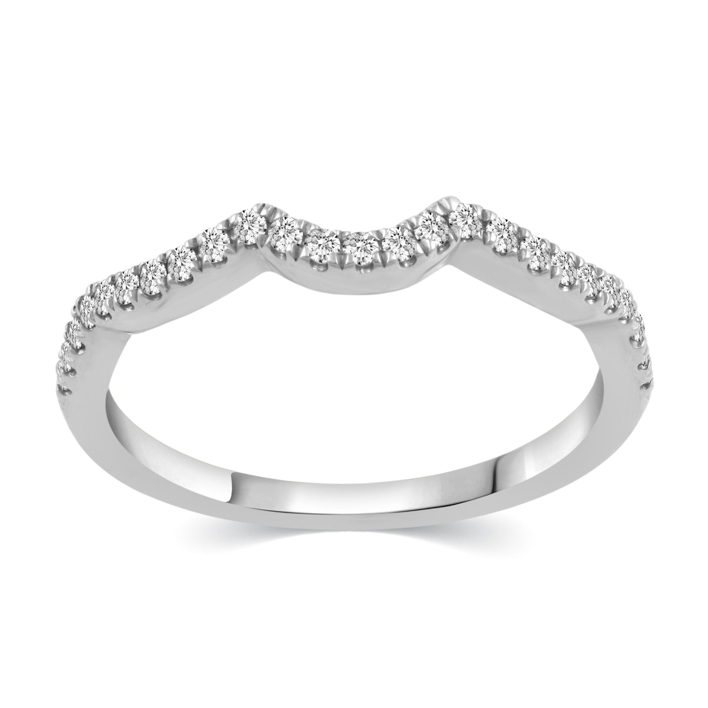 Fairytale Diamonds 1/2 ct. tw. Pear Composite Wedding Set in 10K White Gold close-up detail