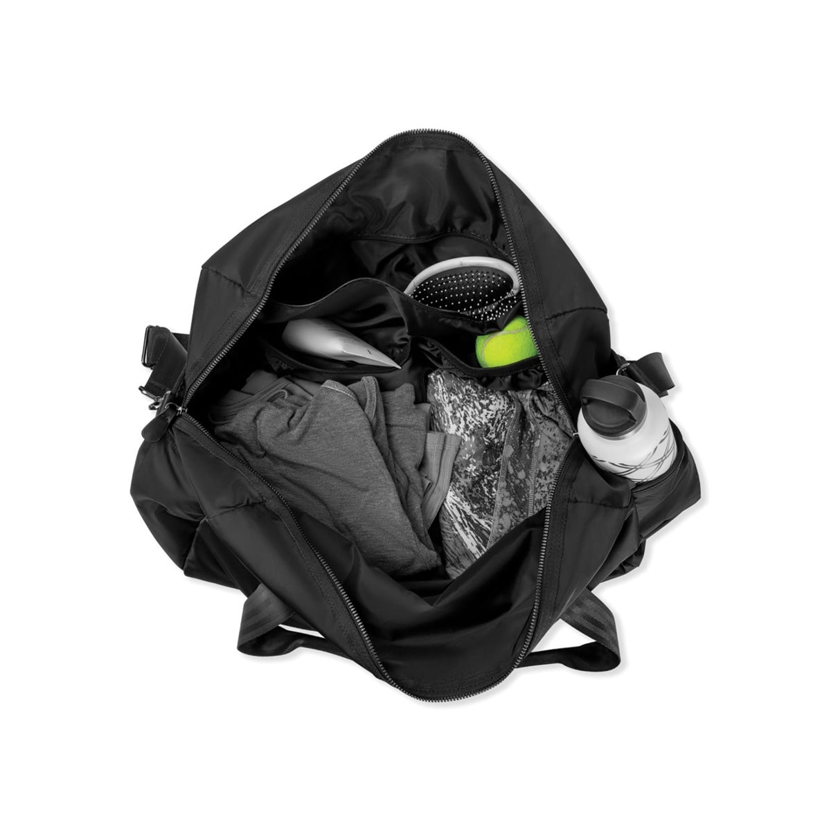 Personalized Embroidered Nylon Sports Duffel close-up detail