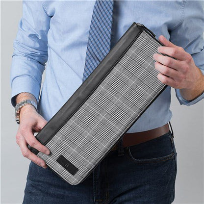 Personalized Plaid Tie Case