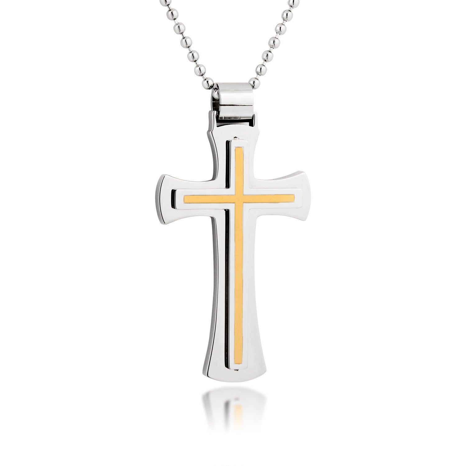 Men's Stainless Steel Cross Pendant