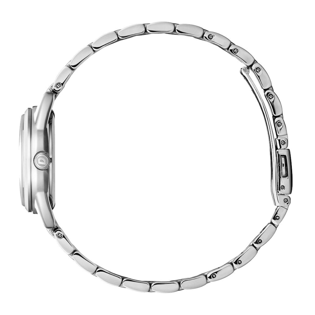 Citizen Ladies' Drive Stainless Steel Watch with Black Dial front view