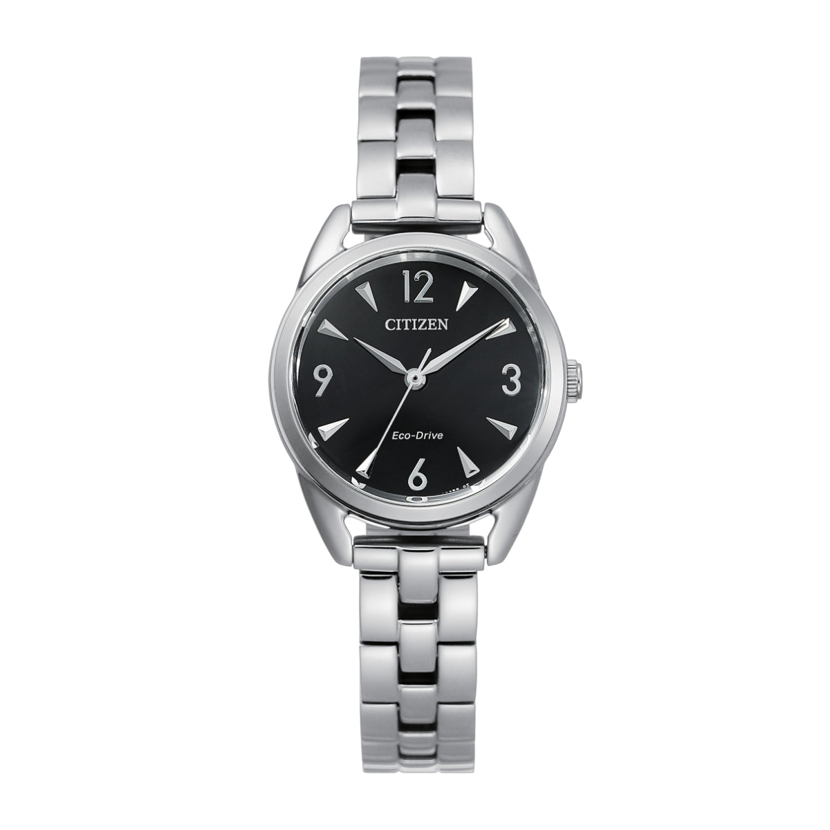 Citizen Ladies' Drive Stainless Steel Watch with Black Dial