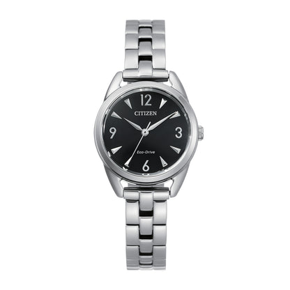 Citizen Ladies' Drive Stainless Steel Watch with Black Dial