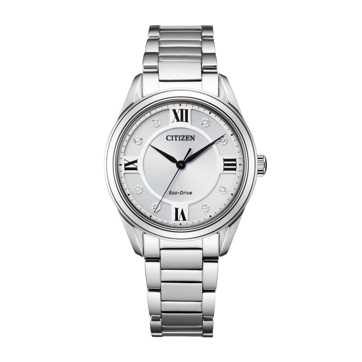 Citizen Ladies' Arezzo Stainless Steel Watch with Silver Dial