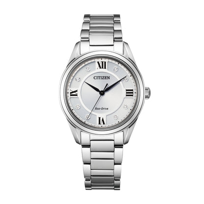 Citizen Ladies' Arezzo Stainless Steel Watch with Silver Dial