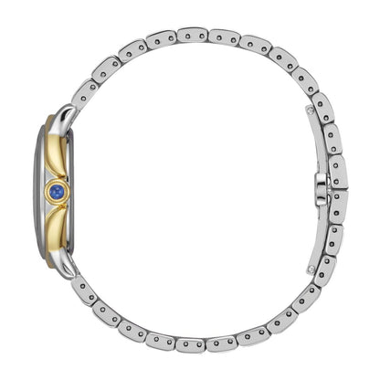 Citizen Ladies' Ceci Two-Tone Stainless Steel Watch with Black Dial front view