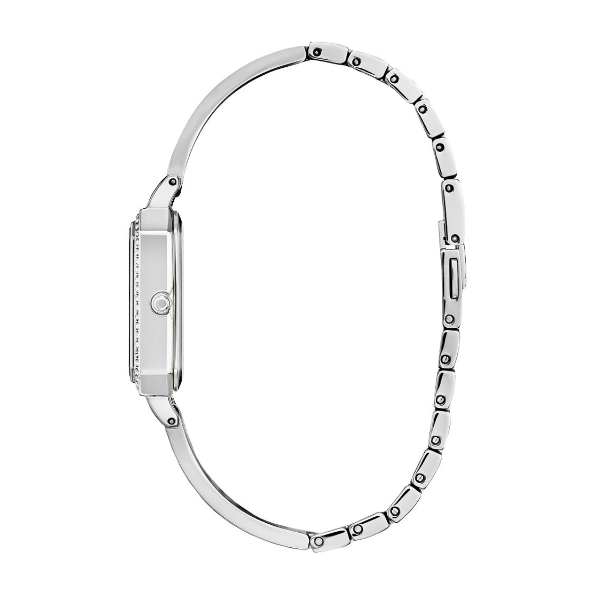 Citizen Ladies' Silhouette Crystal Stainless Steel Watch with Silver Dial front view