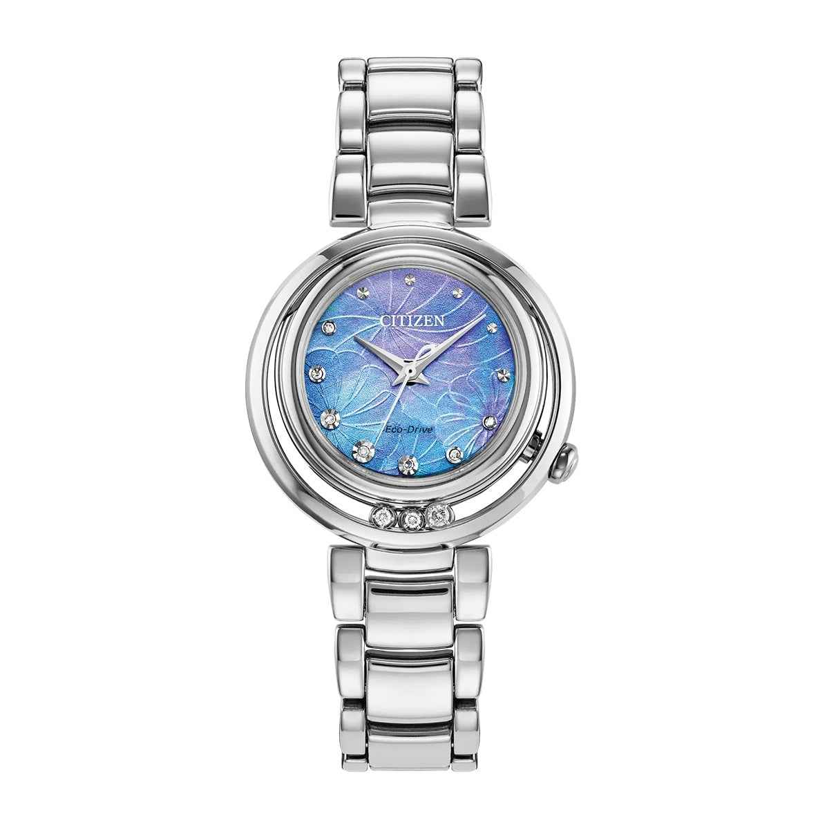 Citizen Ladies' L Arcly Eco-Drive Stainless Steel Watch with Blue Dial