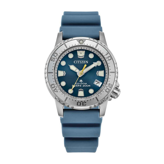 Citizen Men's Promaster Dive Eco-Drive Stainless Steel Watch with Blue Dial & Polyurethane Strap