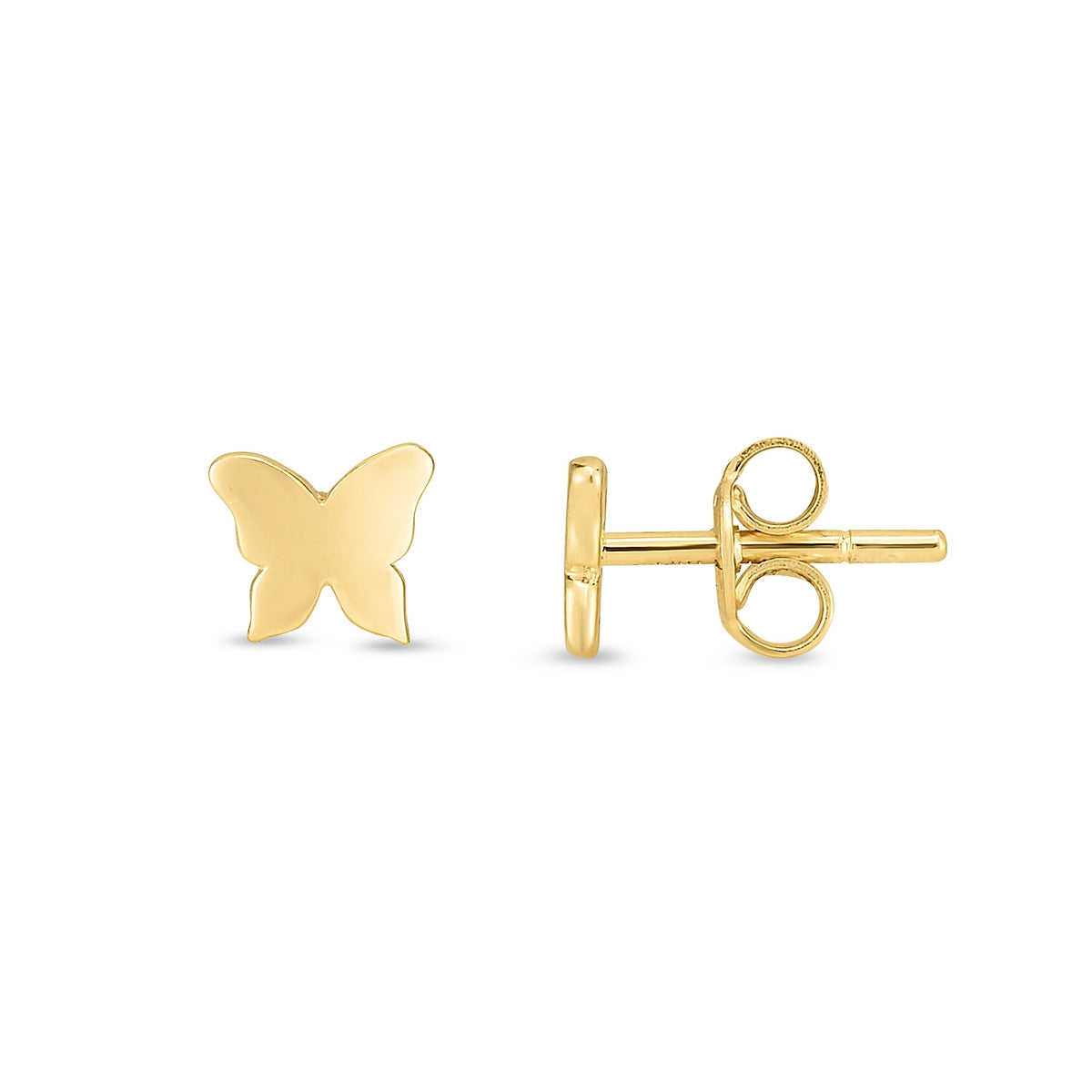 Butterfly Earrings in 14K Yellow Gold