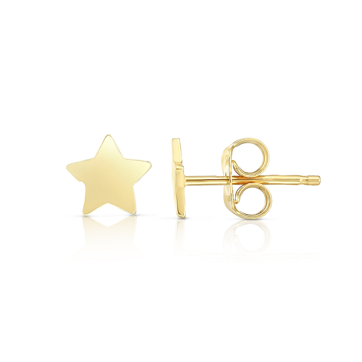 Star Earrings in 14K Yellow Gold