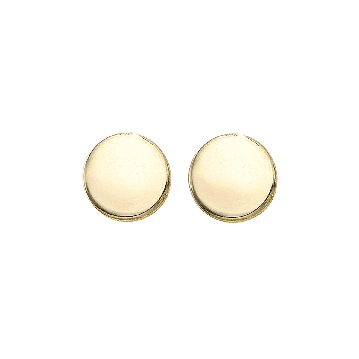 Circle Earrings in 14K Yellow Gold