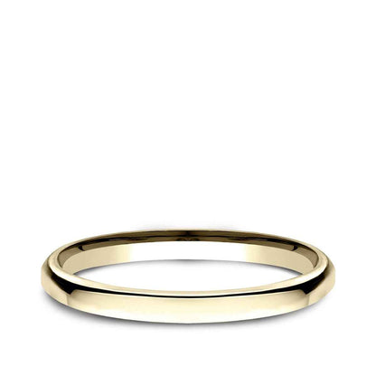 Benchmark Ladies' 2.5mm Euro Comfort Fit Polished Wedding Ring in 14K Yellow Gold