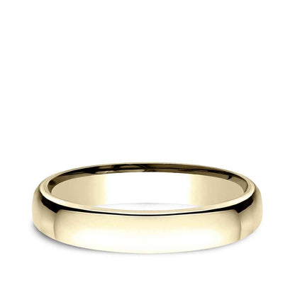 Benchmark Men's 3.5mm Euro Comfort Fit Polished Wedding Ring in 14K Yellow Gold