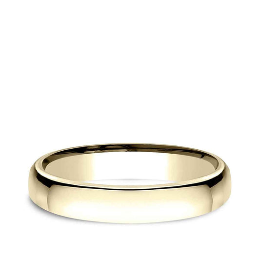 Benchmark Men's 3.5mm Euro Comfort Fit Polished Wedding Ring in 14K Yellow Gold
