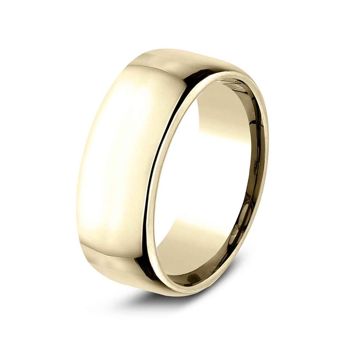 Benchmark Men's 9mm Euro Comfort Fit Polished Wedding Ring in 14K Yellow Gold