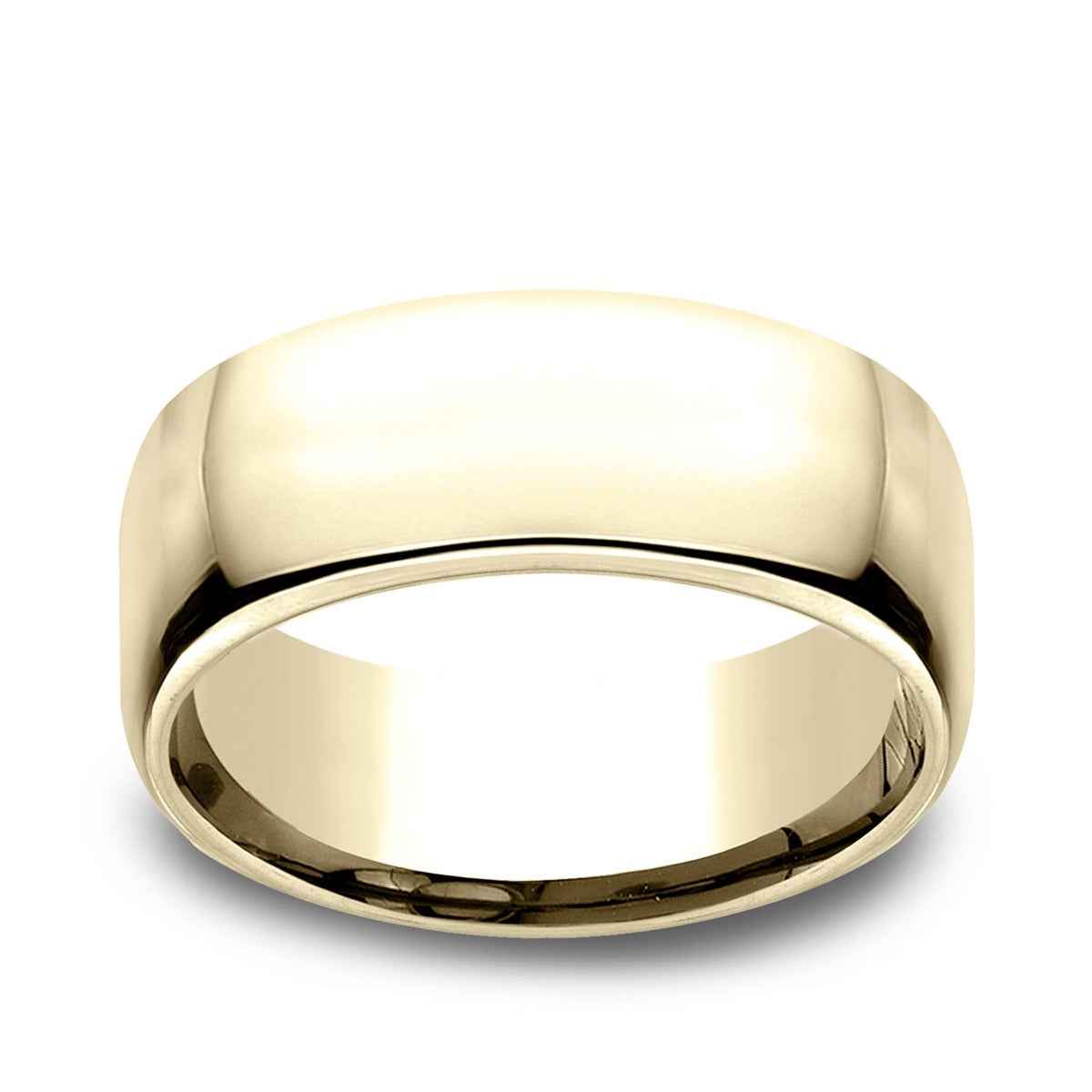 Benchmark Men's 9mm Euro Comfort Fit Polished Wedding Ring in 14K Yellow Gold