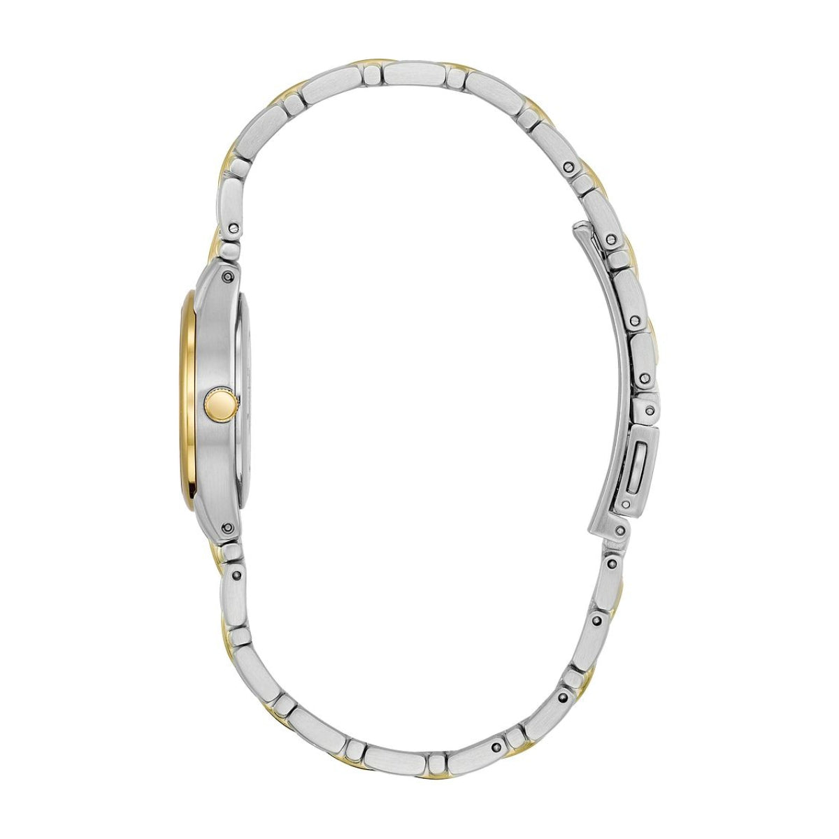 Citizen Ladies' Corso Two-Tone Stainless Steel Watch with White Dial front view