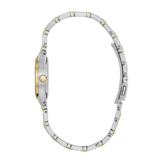 Citizen Ladies' Corso Two-Tone Stainless Steel Watch with White Dial front view
