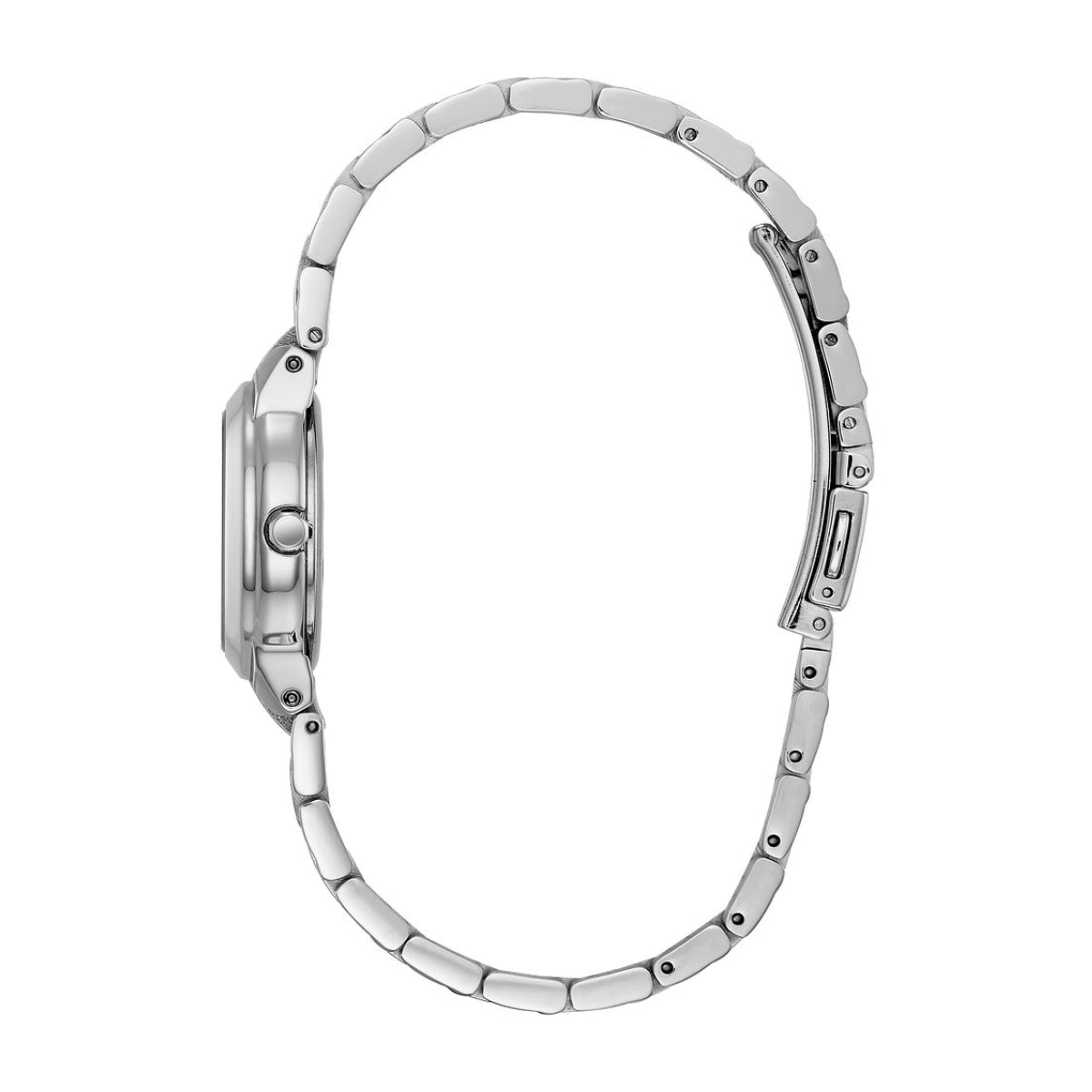Citizen Ladies' Chandler Stainless Steel Watch with Mother of Pearl Dial front view