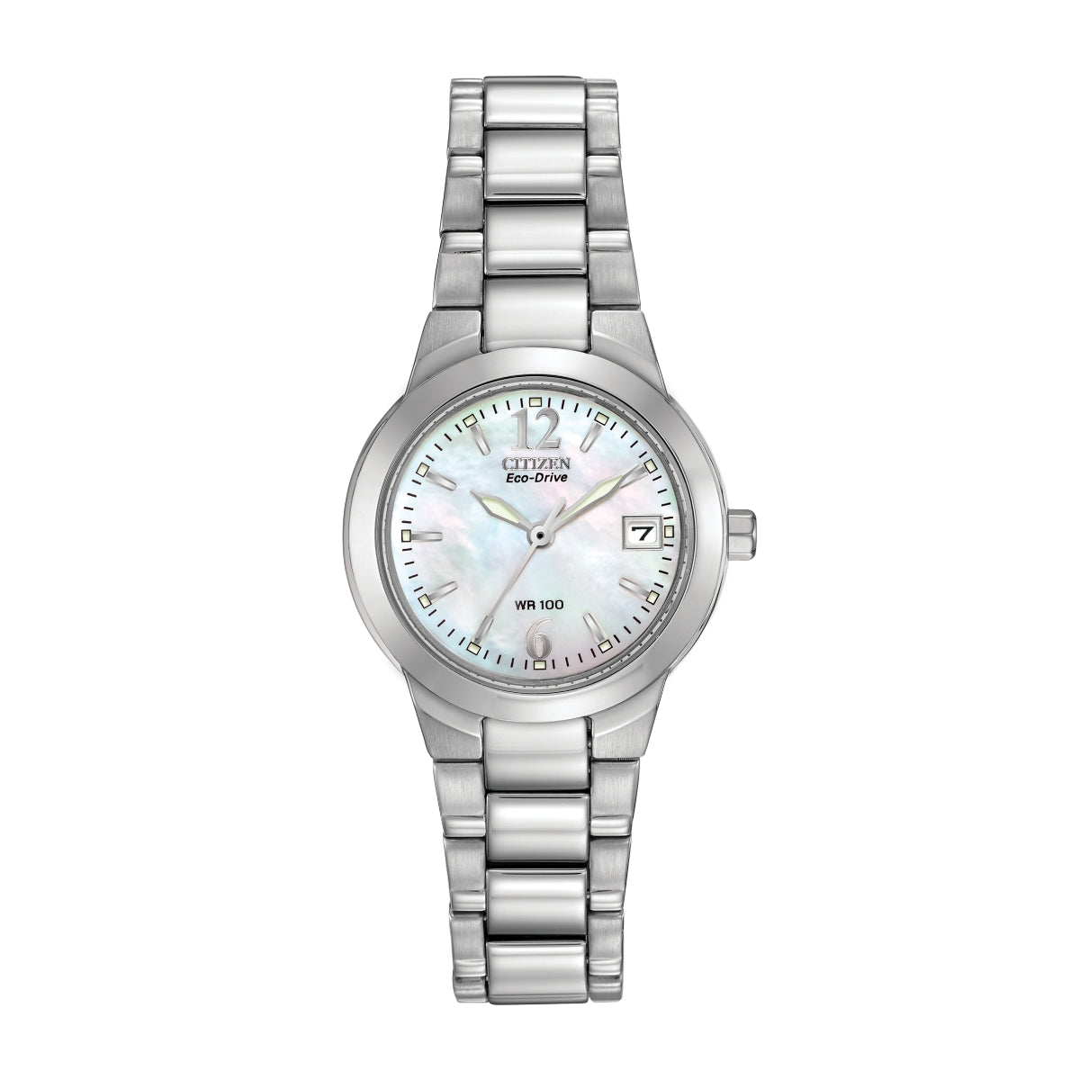 Citizen Ladies' Chandler Stainless Steel Watch with Mother of Pearl Dial