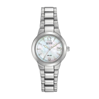 Citizen Ladies' Chandler Stainless Steel Watch with Mother of Pearl Dial