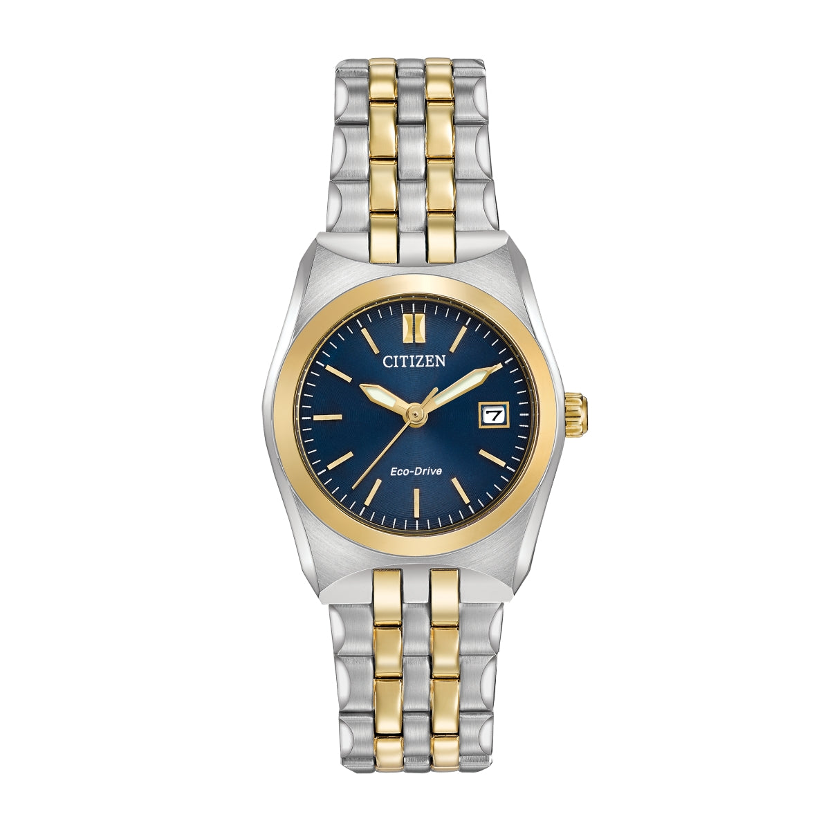 Citizen Ladies' Corso Two-Tone Stainless Steel Watch with Blue Dial