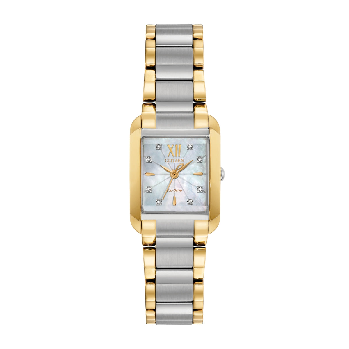 Citizen Ladies' Bianca Two-Tone Stainless Steel Watch with Mother of Pearl Dial
