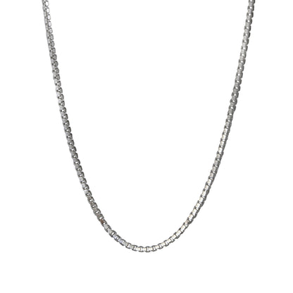 0.8MM 20-inch Box Chain in Sterling Silver